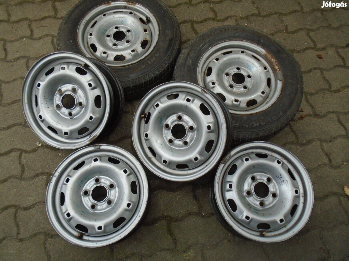 6 db Skoda 5x13" lemezfelni (5x100)