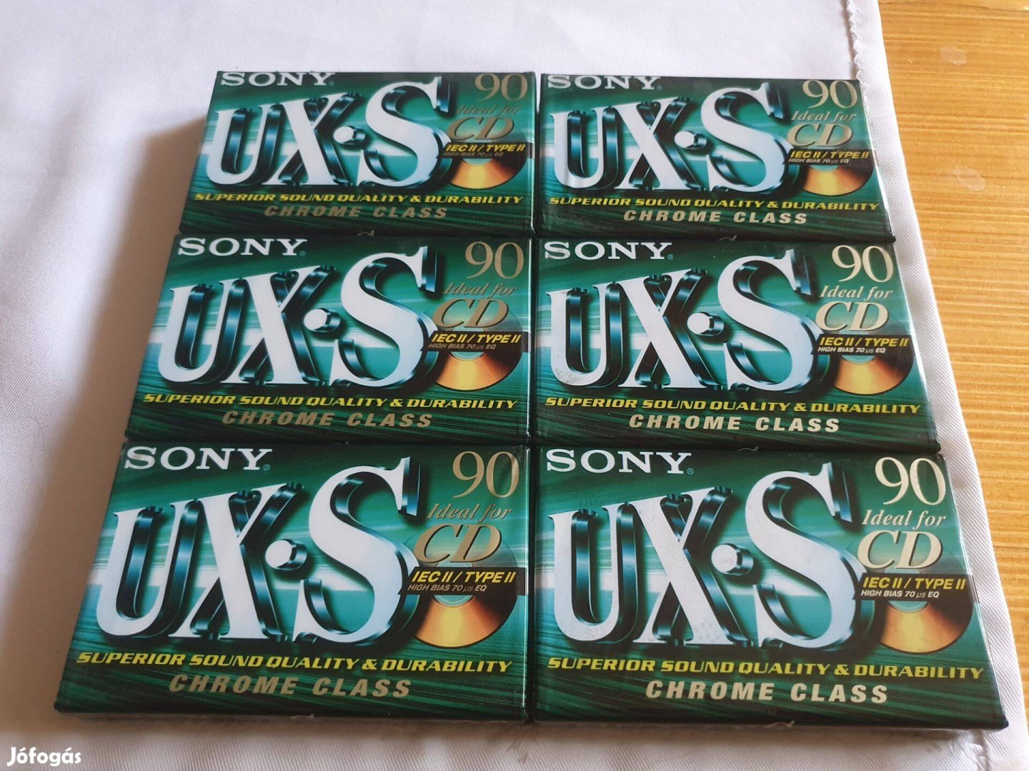 6 db Sony UX-S 90 audio kazetta bontatlan magnó deck