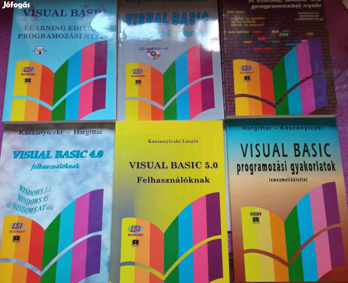 6 db Visual Basic programozási könyv 2500 Ft