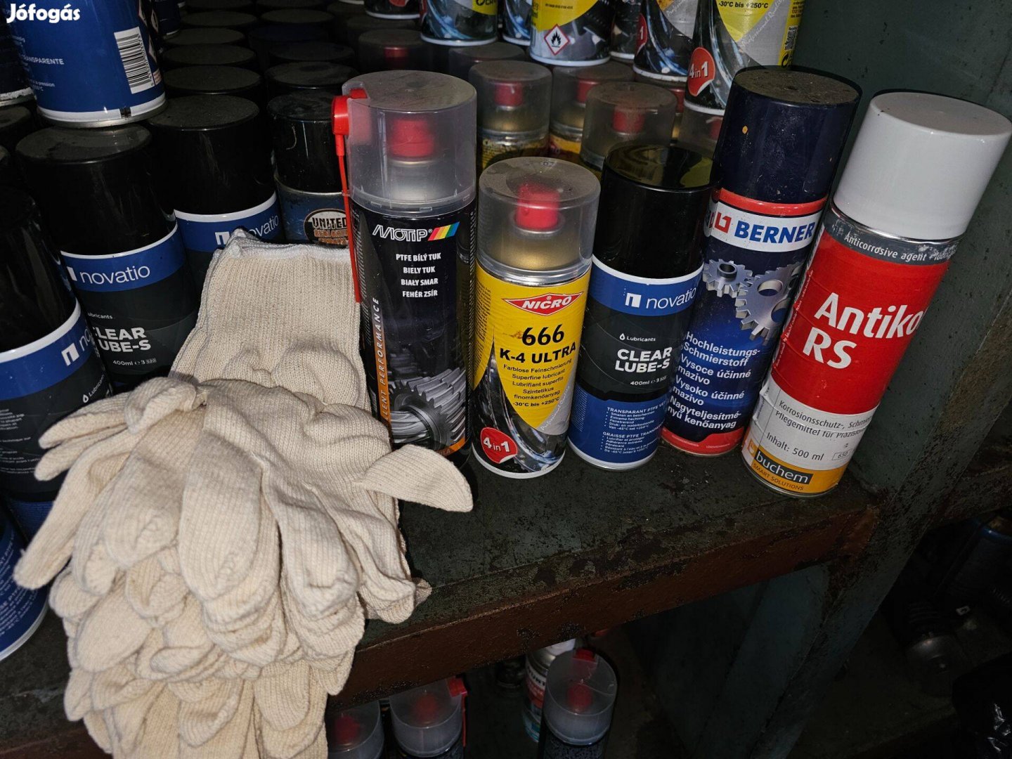 6 db egyben szerviz csomag Zsirspray cérna kesztyü