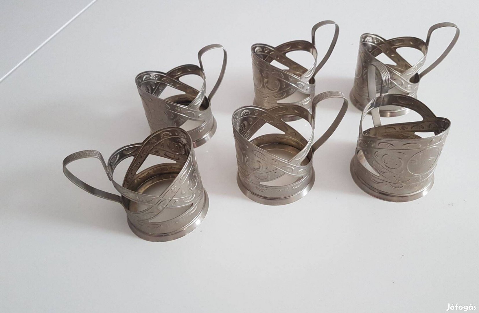6 db fém pohártartó