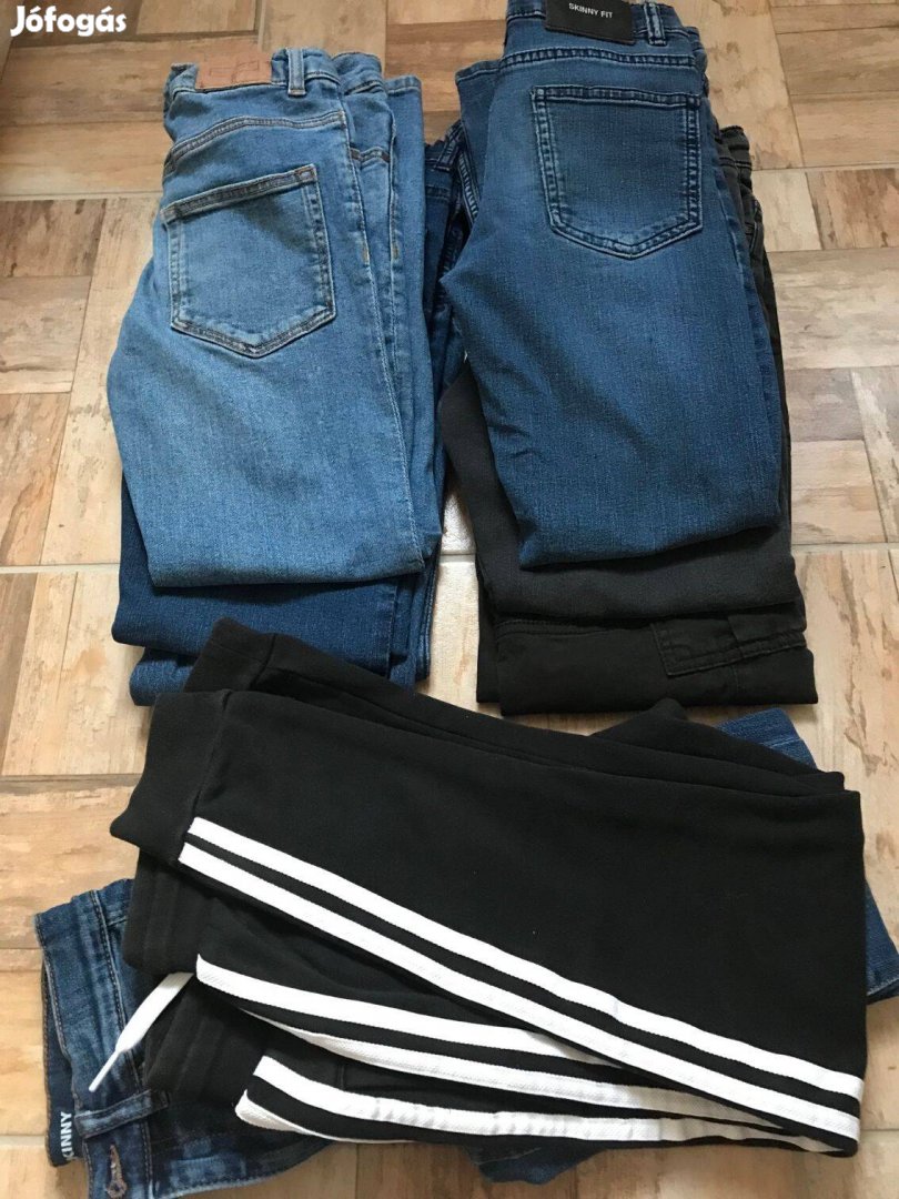 6 db gyerek farmer +(1 db farmer,1 db adidas nadrág ajándék)