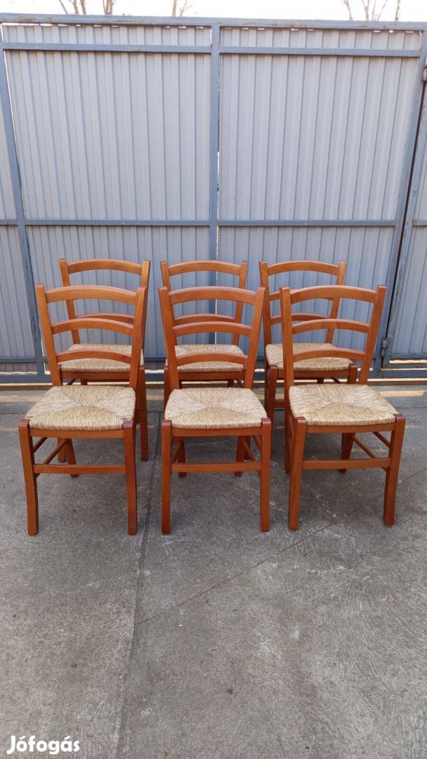 6 db jó állapotú, olasz Velence szék bükk fa eladó