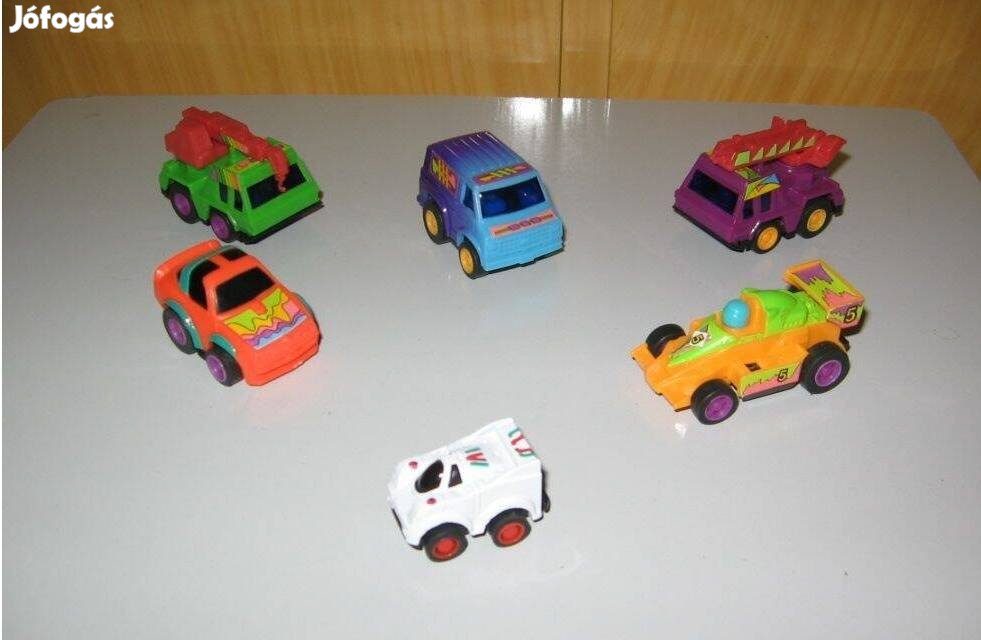 6 db mini játékautó
