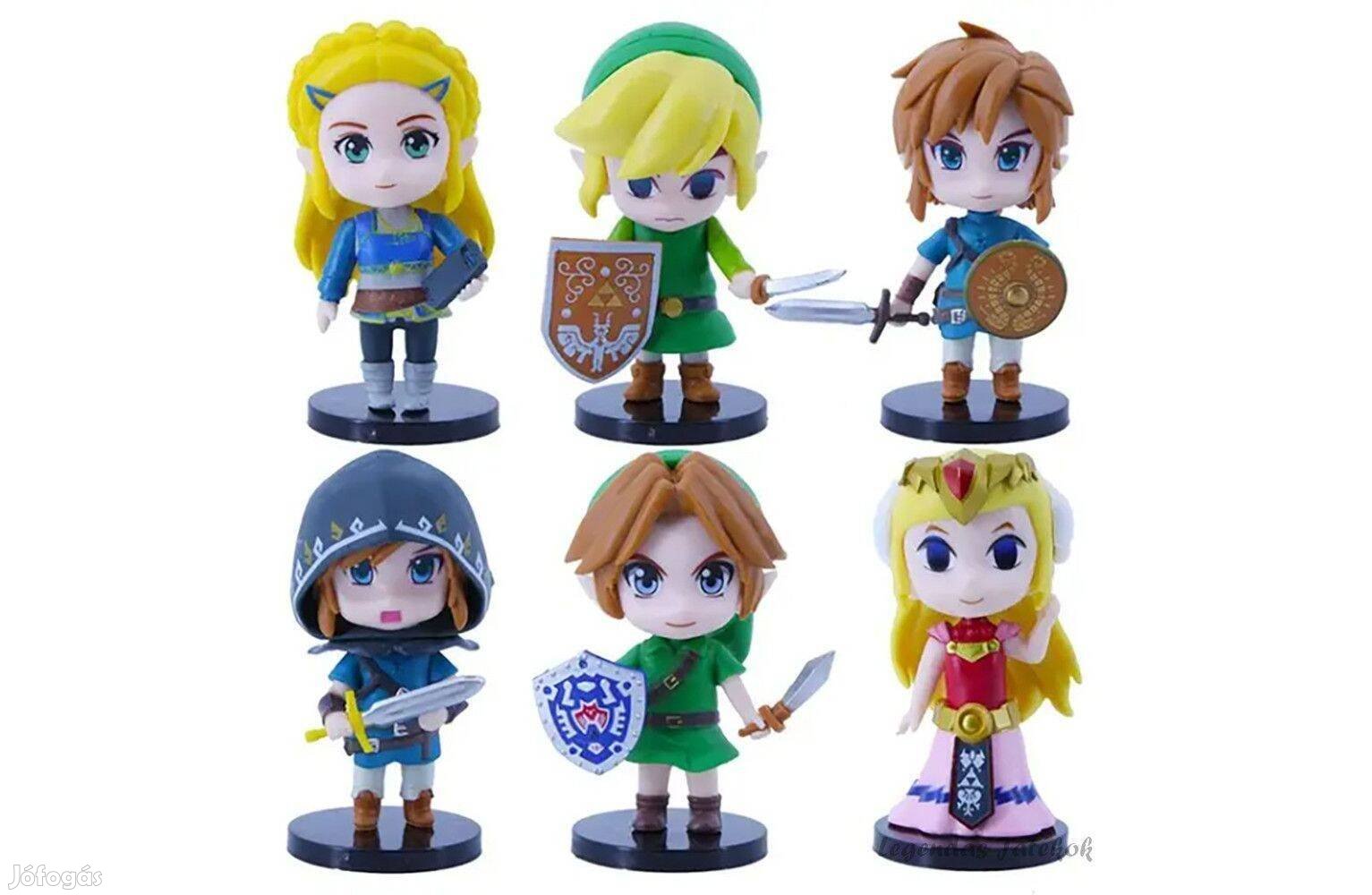 6 db-os Legend of Zelda figura szett 10 cm