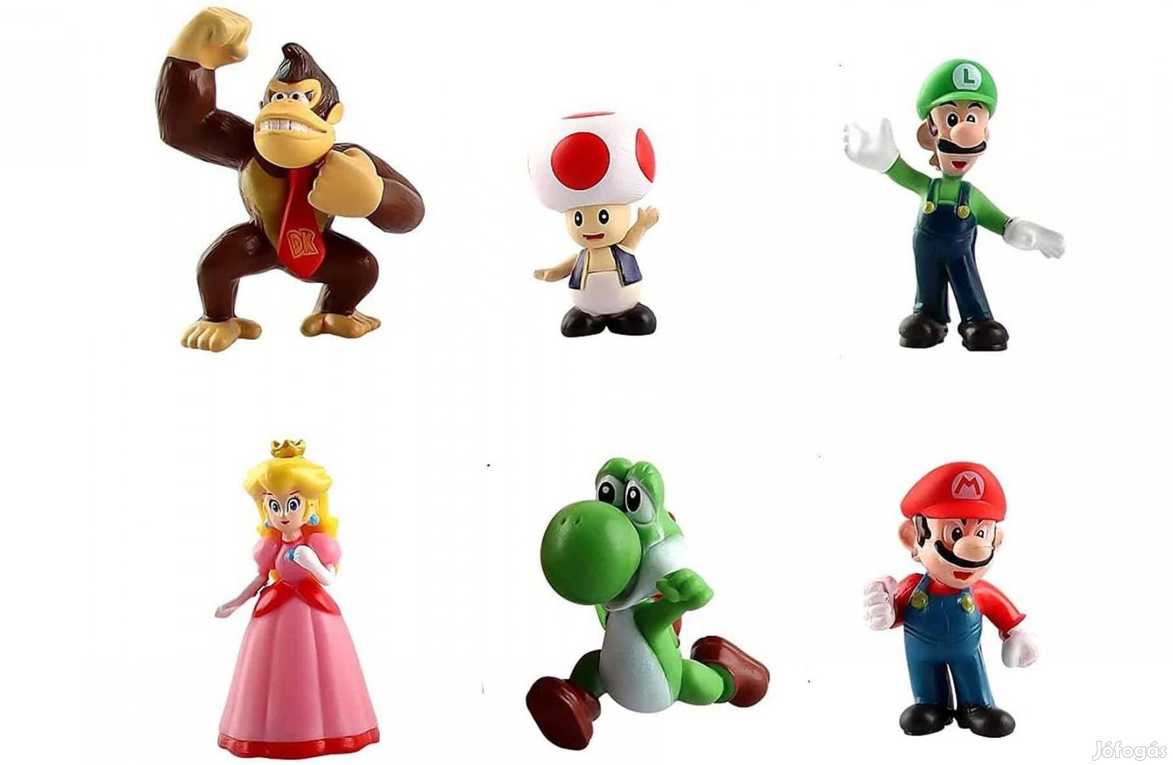 6 db-os Super Mario figura szett