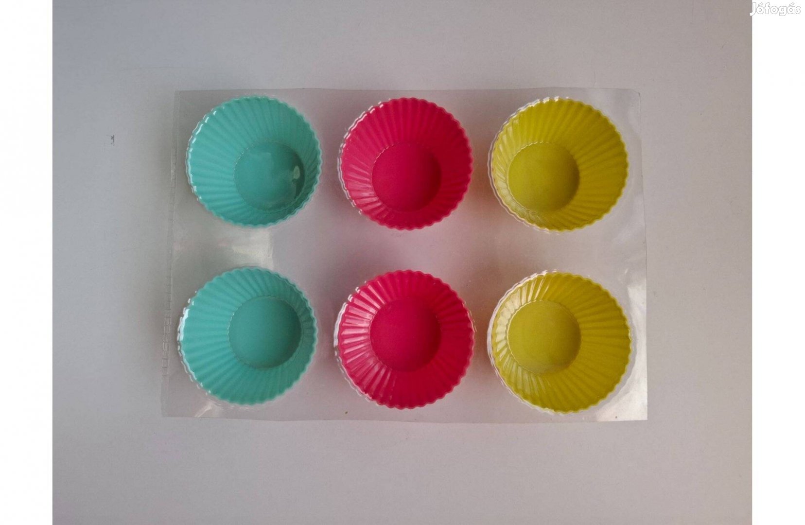 6 db új szilikon muffin sütőforma 7 cm_