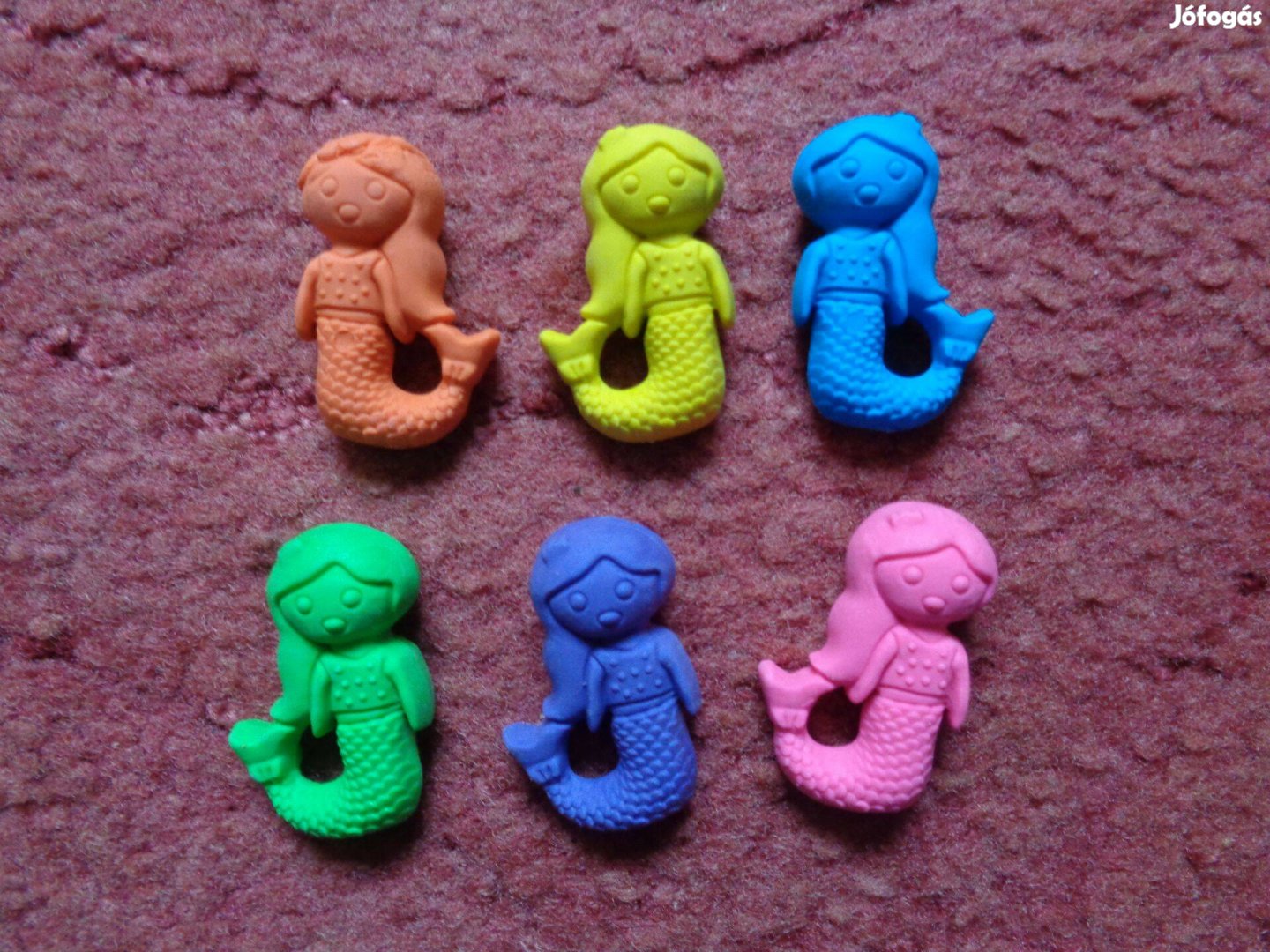 6 féle sellő radír 400ftdb