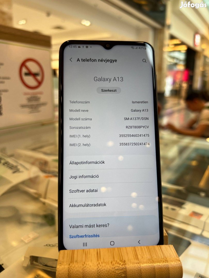 6 hó garanciával! Samsung Galaxy A13 4/128GB!