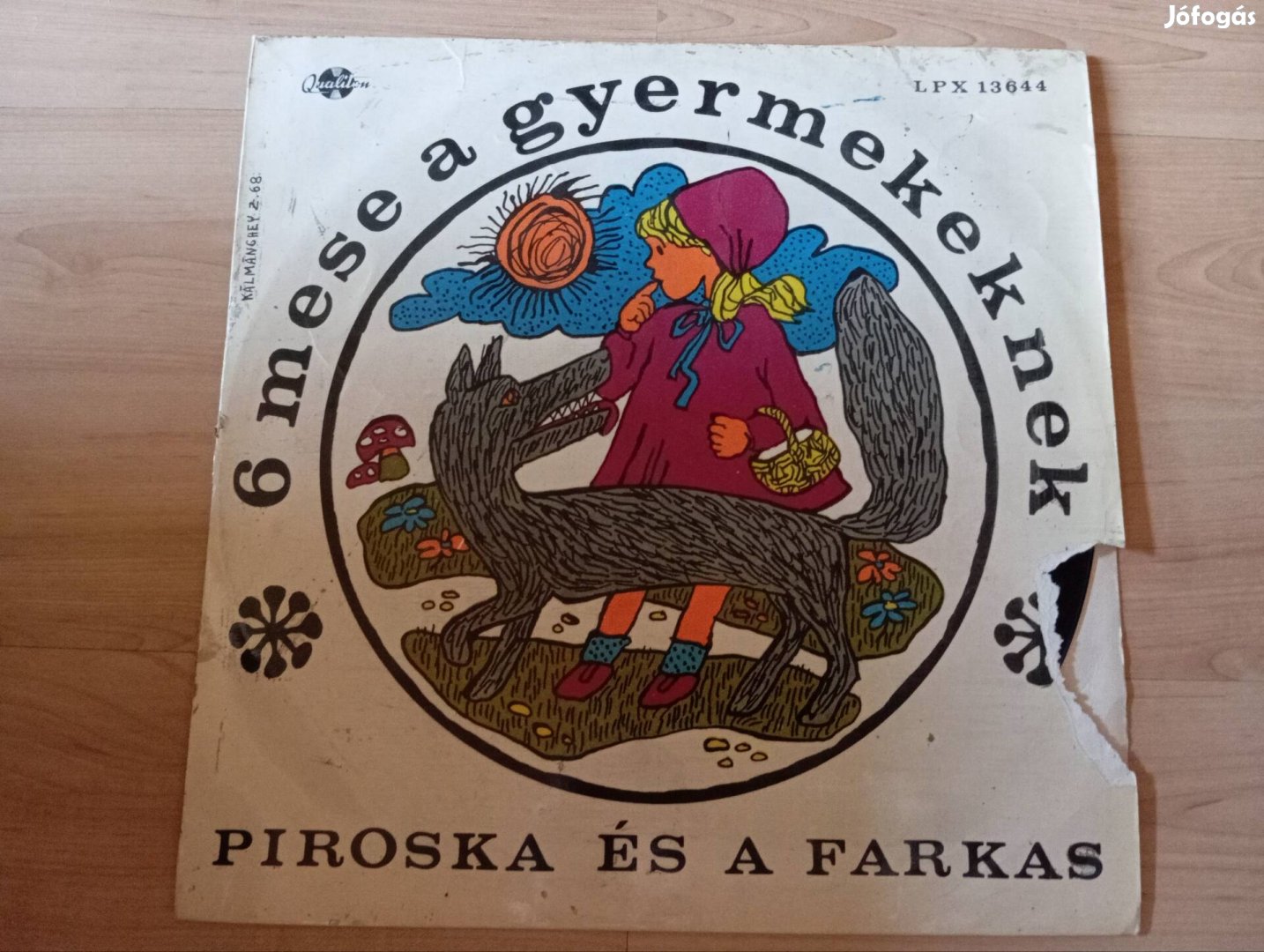 6 mese a gyermekeknek bakelit (vinyl) lemez