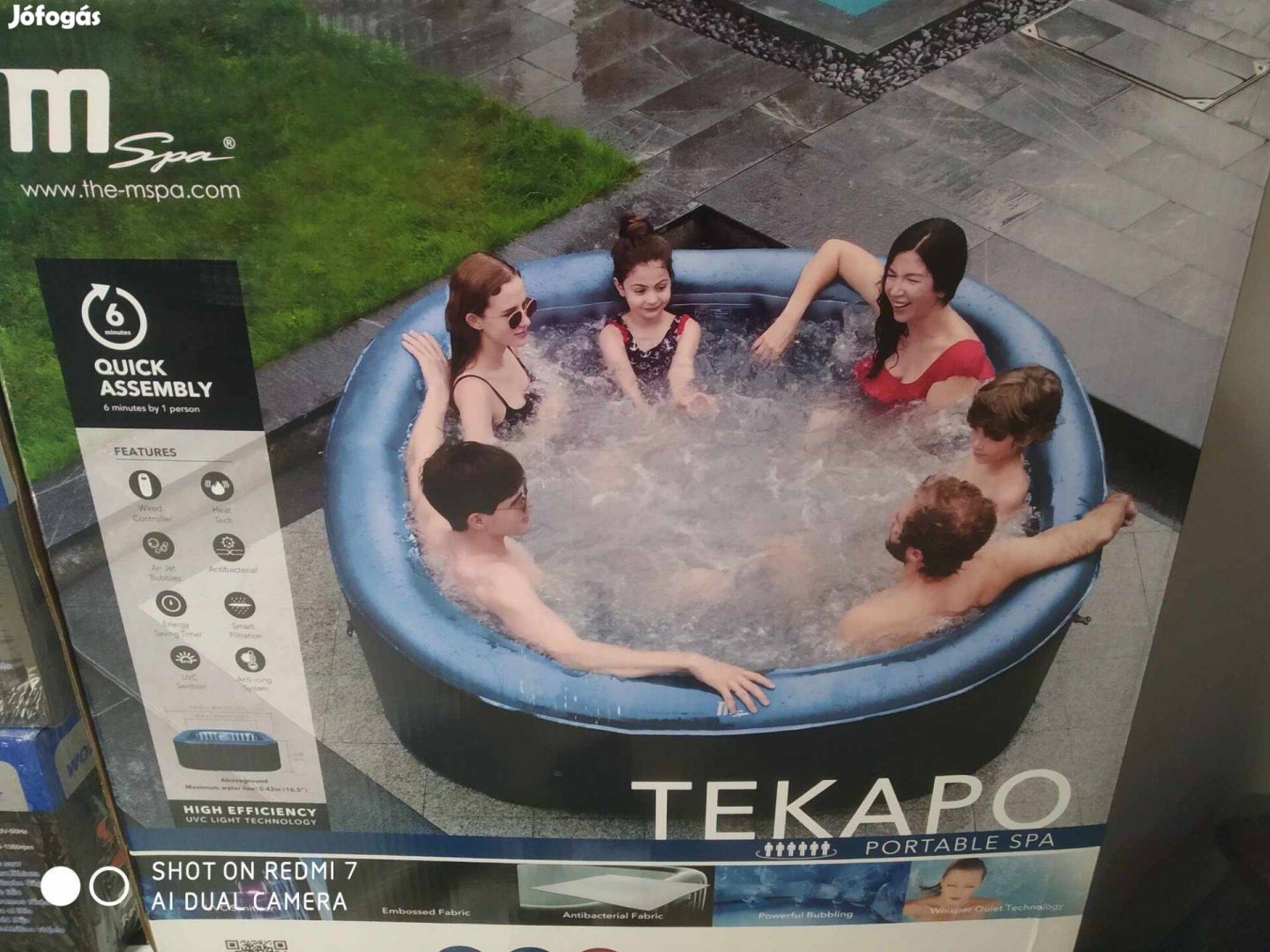 6 személyes Felfújható Jacuzzi Mspa Whirpool Tekapo