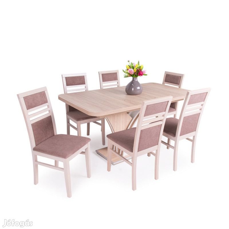 6 személyes kibővíthető étkező garnitúra T24798