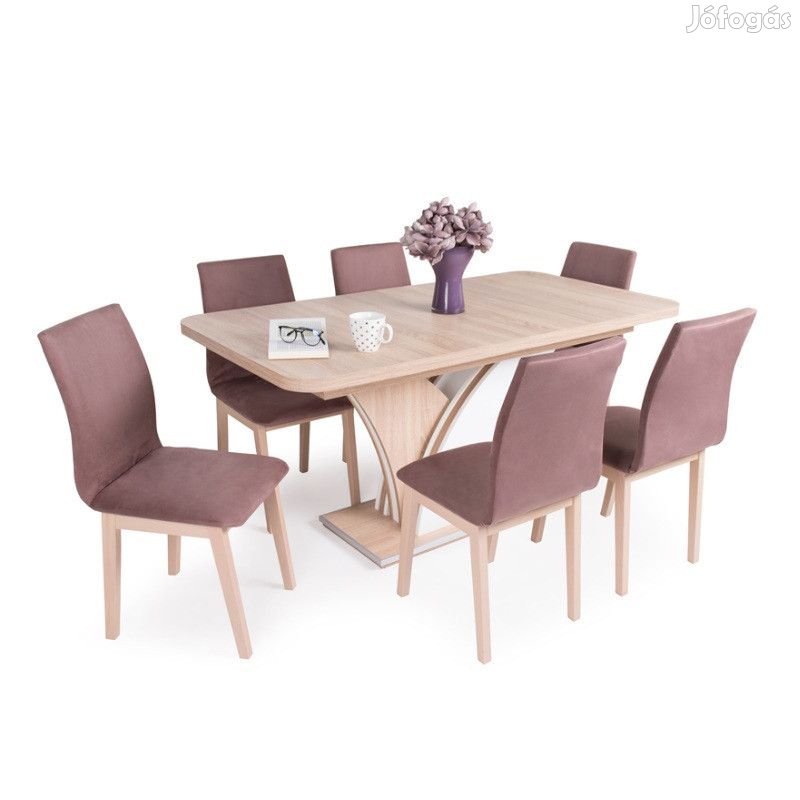 6 személyes kibővíthető étkező garnitúra T24801