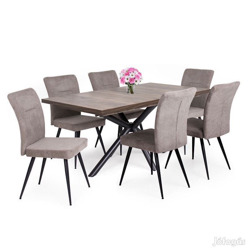 6 személyes kibővíthető étkező garnitúra T28069