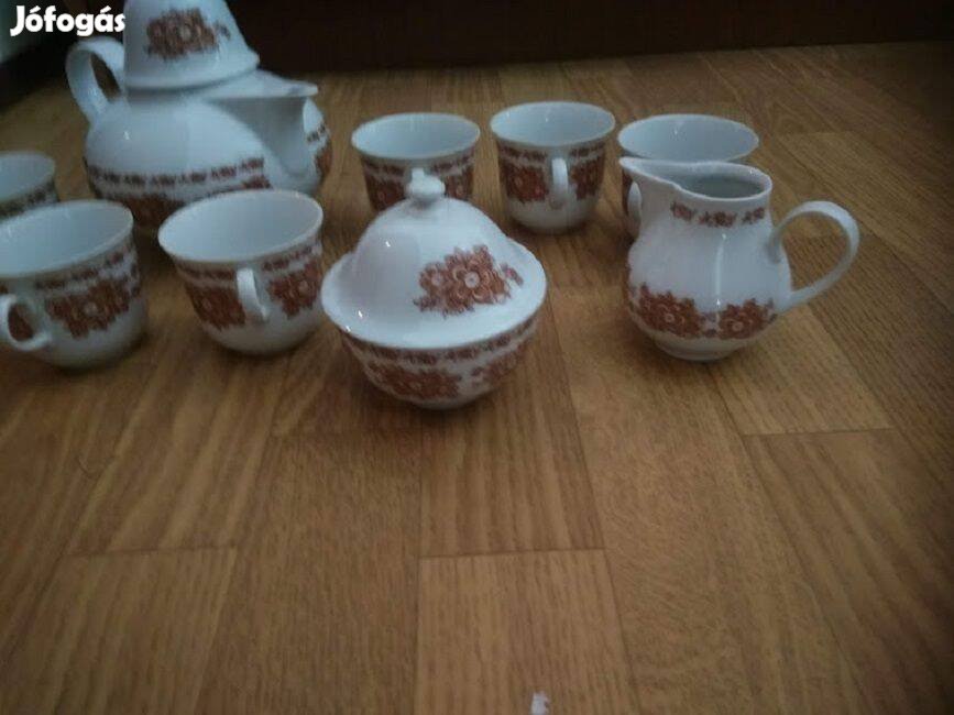 6 személyes német porcelán kávés készlet eladó