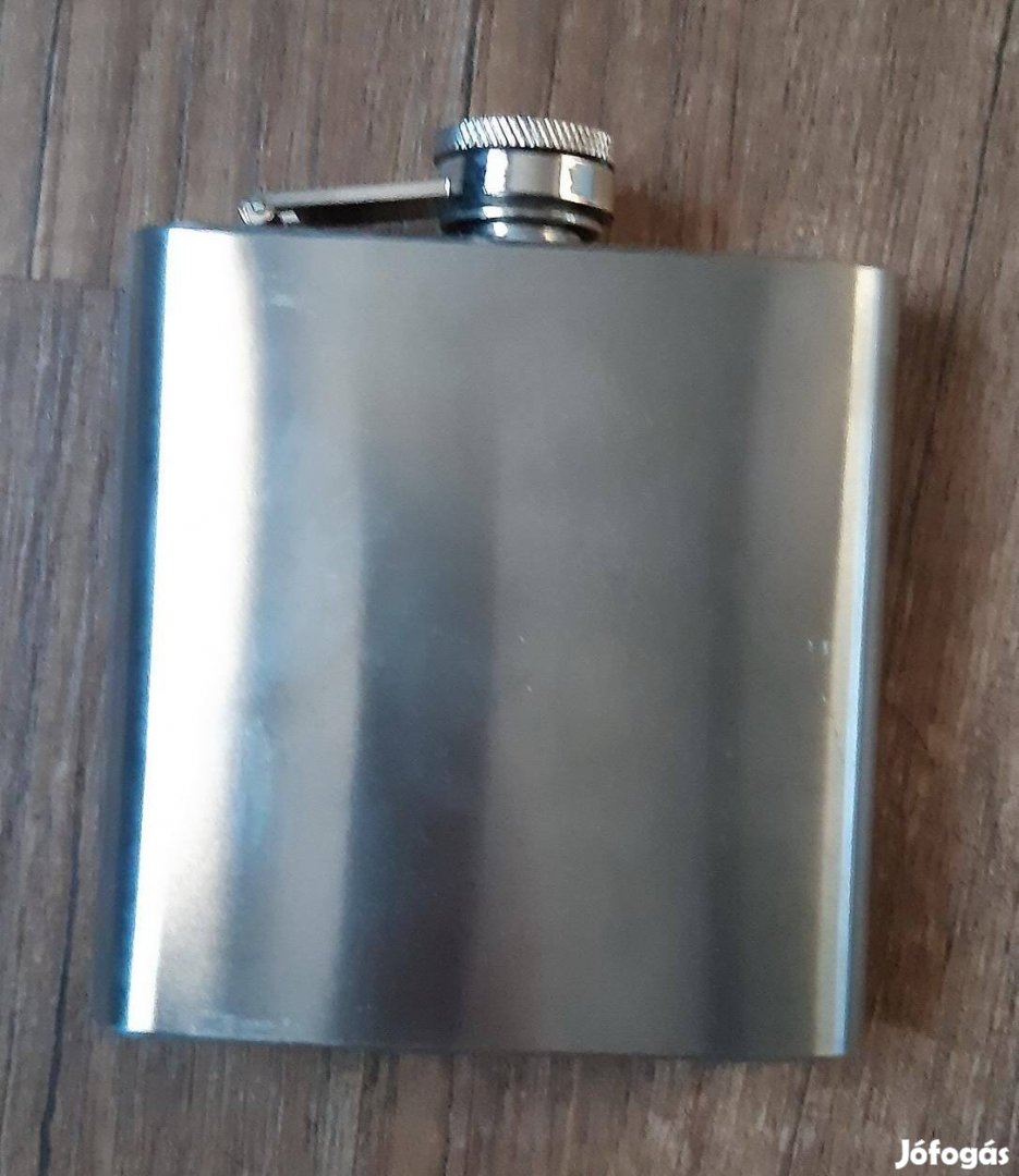 6 unciás króm zseb flaska (új)