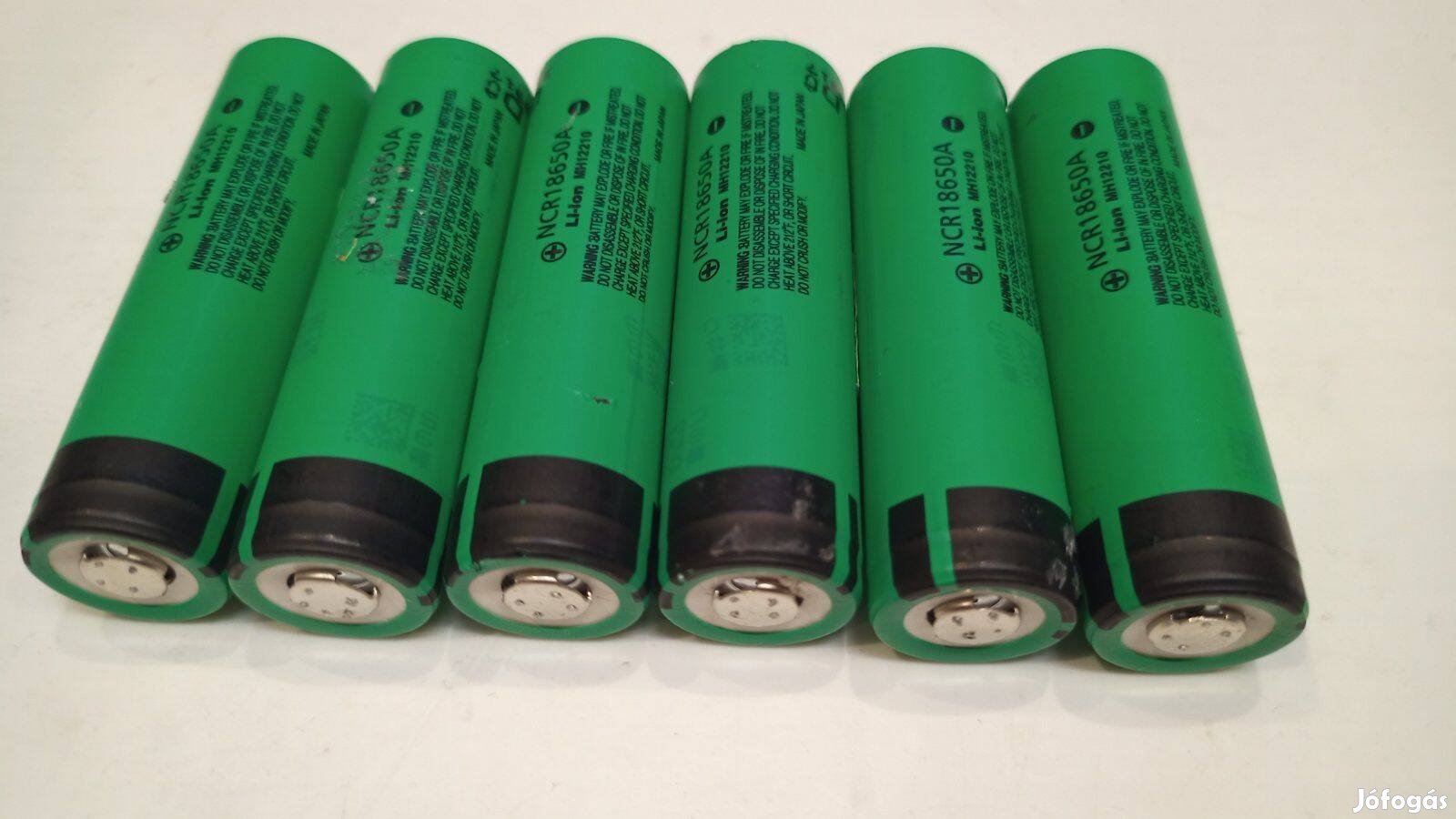 6db Panasonic NCR18650 mh12210 bontott tesztelt 3000mah