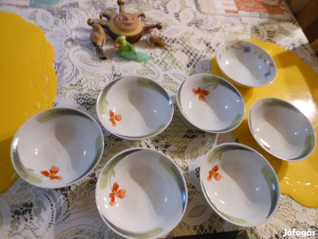 6db kompótos porcelánkészlet