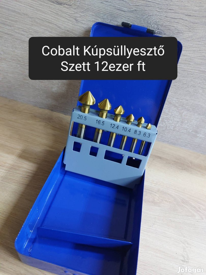 6db-os Cobalt Kúpsüllyesztő Szett! Beta Berner Minőség 
