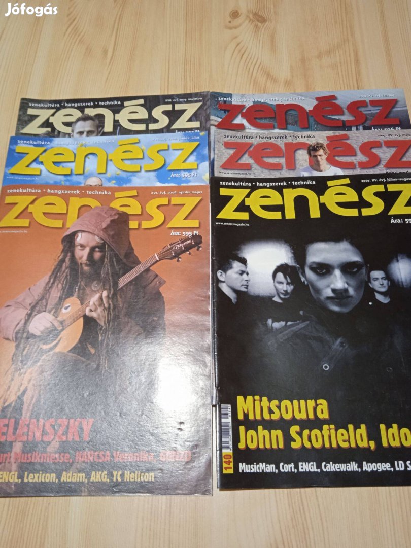 6db régi vegyes zenész újság /egyben/ 2007-2009 gyűjtőknek