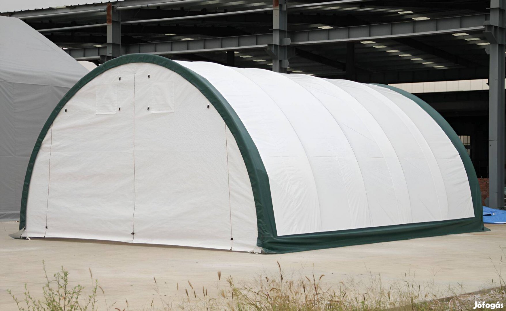 6m széles Félköríves Raktár sátor/ Ponyva sátor/ Mezőgazdasági sátor