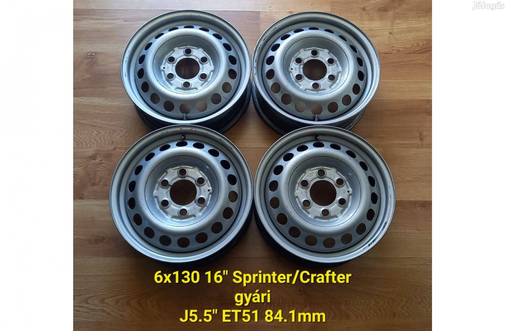 6x130 16" VW Crafter / MB Sprinter gyári lemezfelni garnitúra