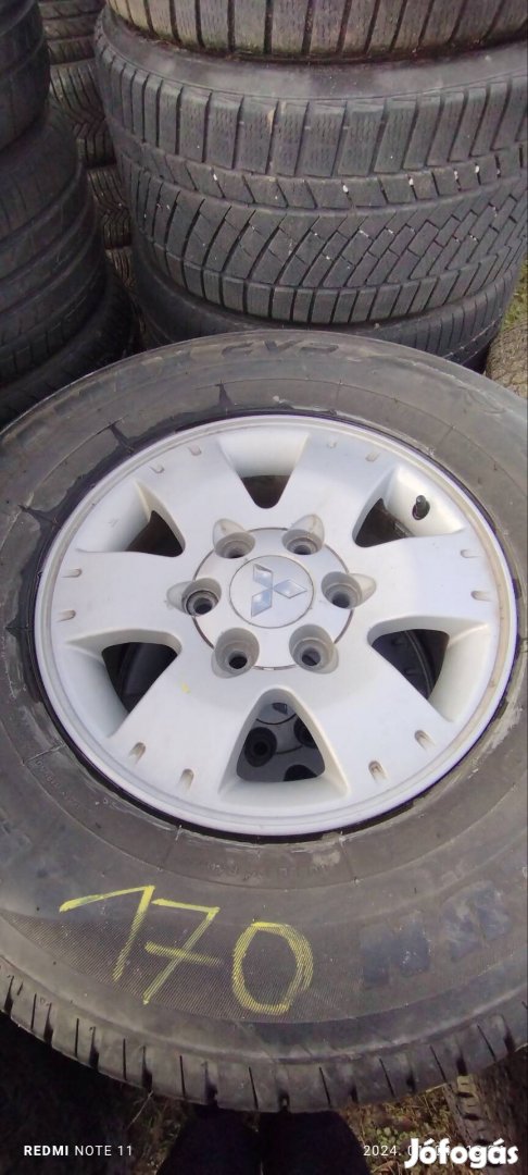 6x139,7 R16os mitsubishi komplett alufelni.szett gumival.egyutt