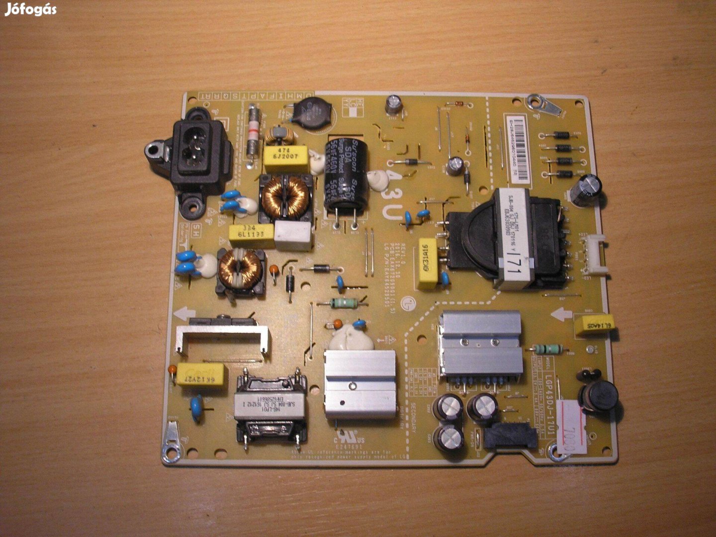 7080 LG 43Uj63V tápegység Lgp43DJ-17U1 REV1.0 EAX67209001 (1.5) Eay645