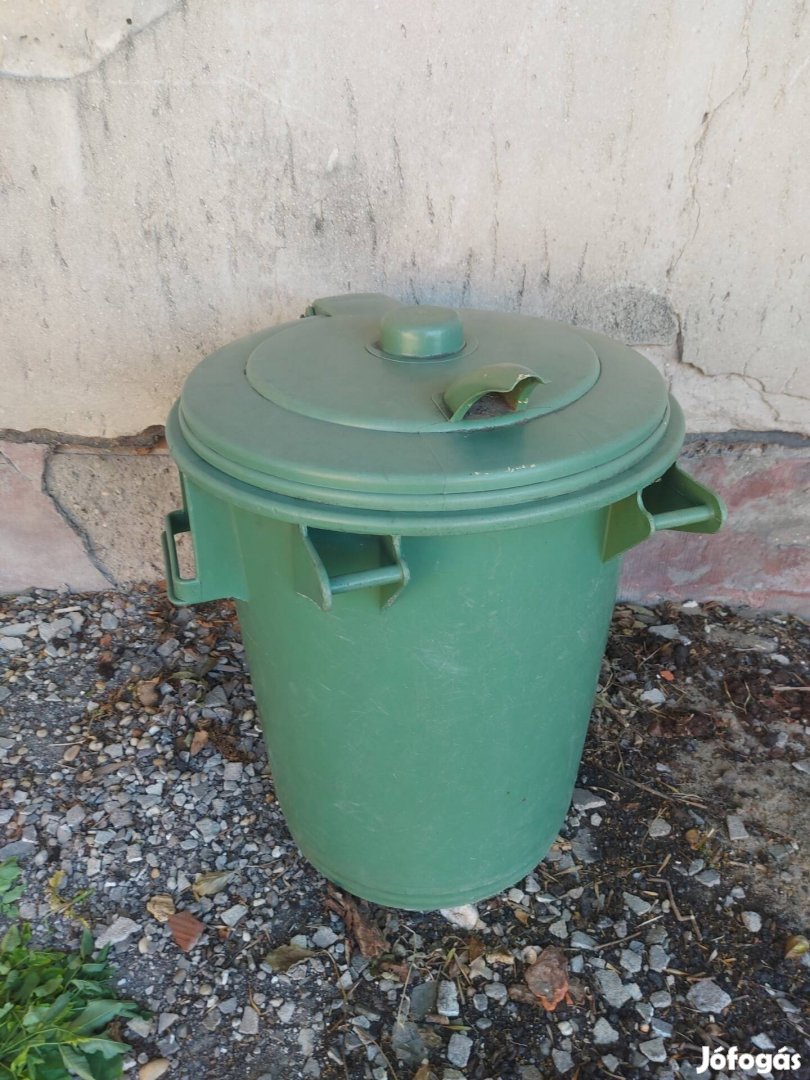 70 literes zöld kuka / hulladéktároló