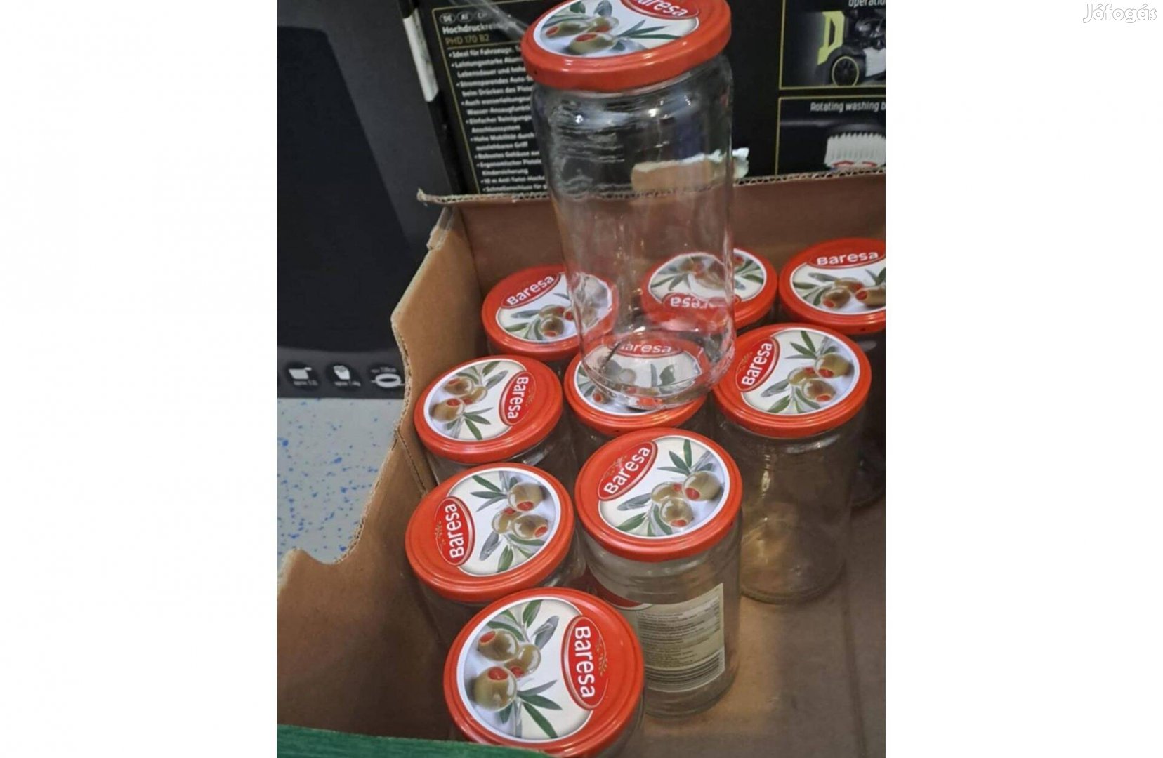 720 ml-es olajbogyós magas egyenes üvegek