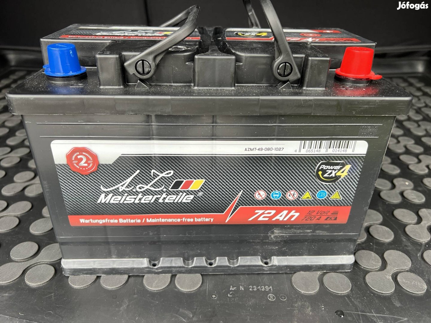 72Ah 720A / 12V Akkumulátor Új!