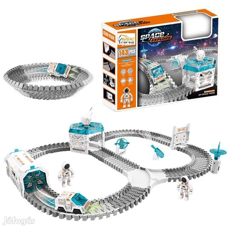 72Toys Space Explorer Spaceman Railway szett, 143 darabos űrállomás k