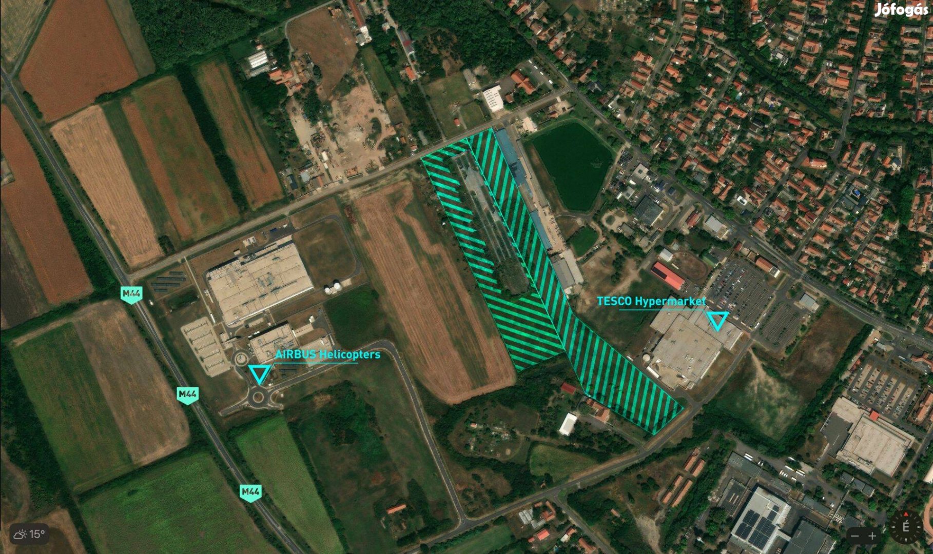 72 000 m2 ipari ingatlan eladó Gyulán!