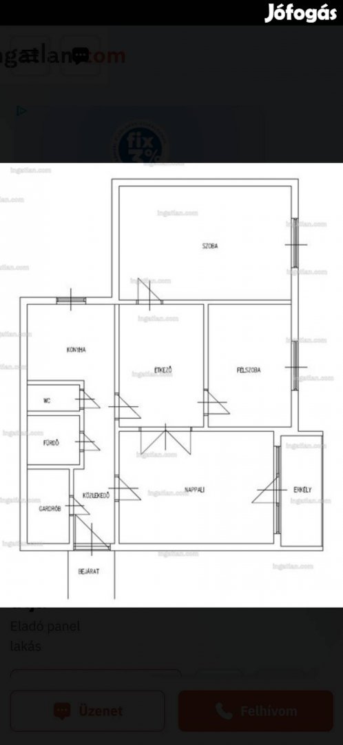 72 m2-es Panelplusz-os lakás Dunakeszin