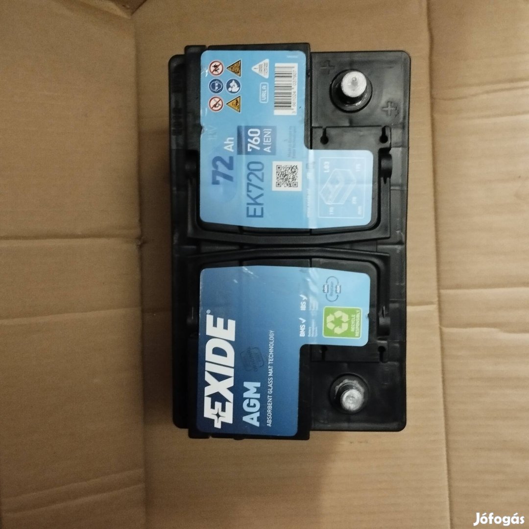 72ah Exide akkumulátor eladó!