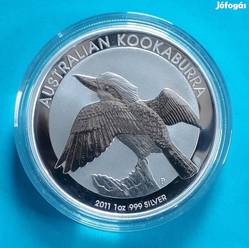 7385Ausztrália 1 uncia ezüst 2011, Kookaburra