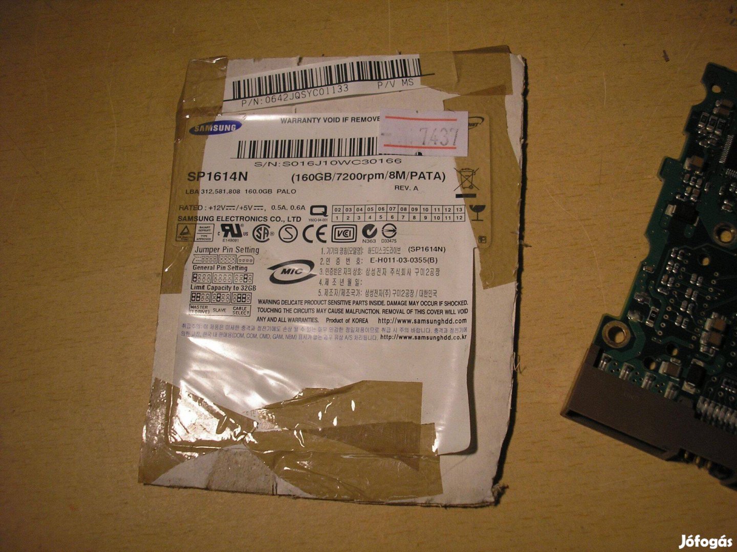 7437 Samsung SP1614N HDD elektronika BF41-00091B REV.A