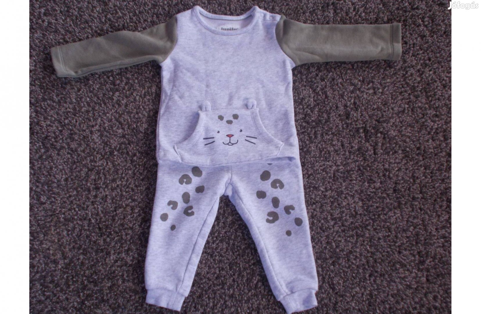 74-80 állatkás baba ruha szett!
