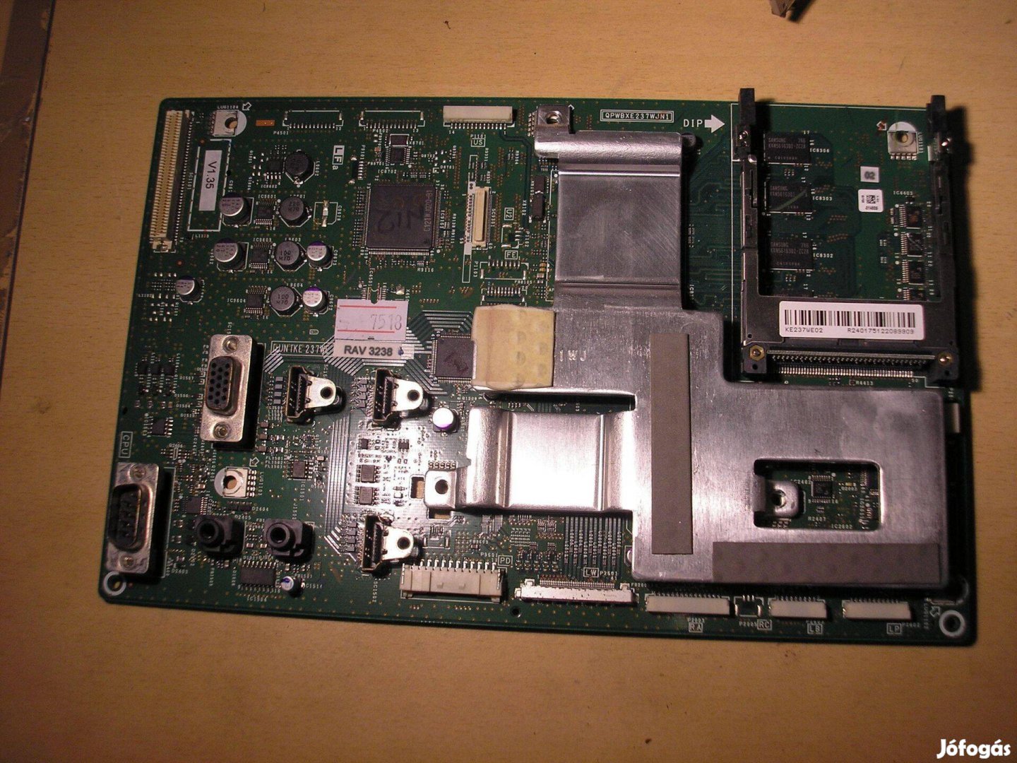 7518 Sharp LC-37X20E LC-32XC20E mainboard szett Duntke238WE Duntke237W