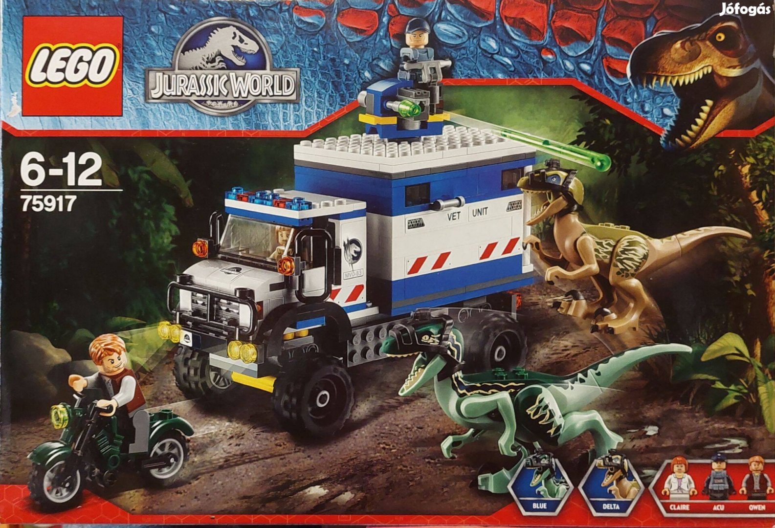 75917 Lego Jurassic World Dühöngő dinoszaurusz Hiánytalan Doboz Leírás