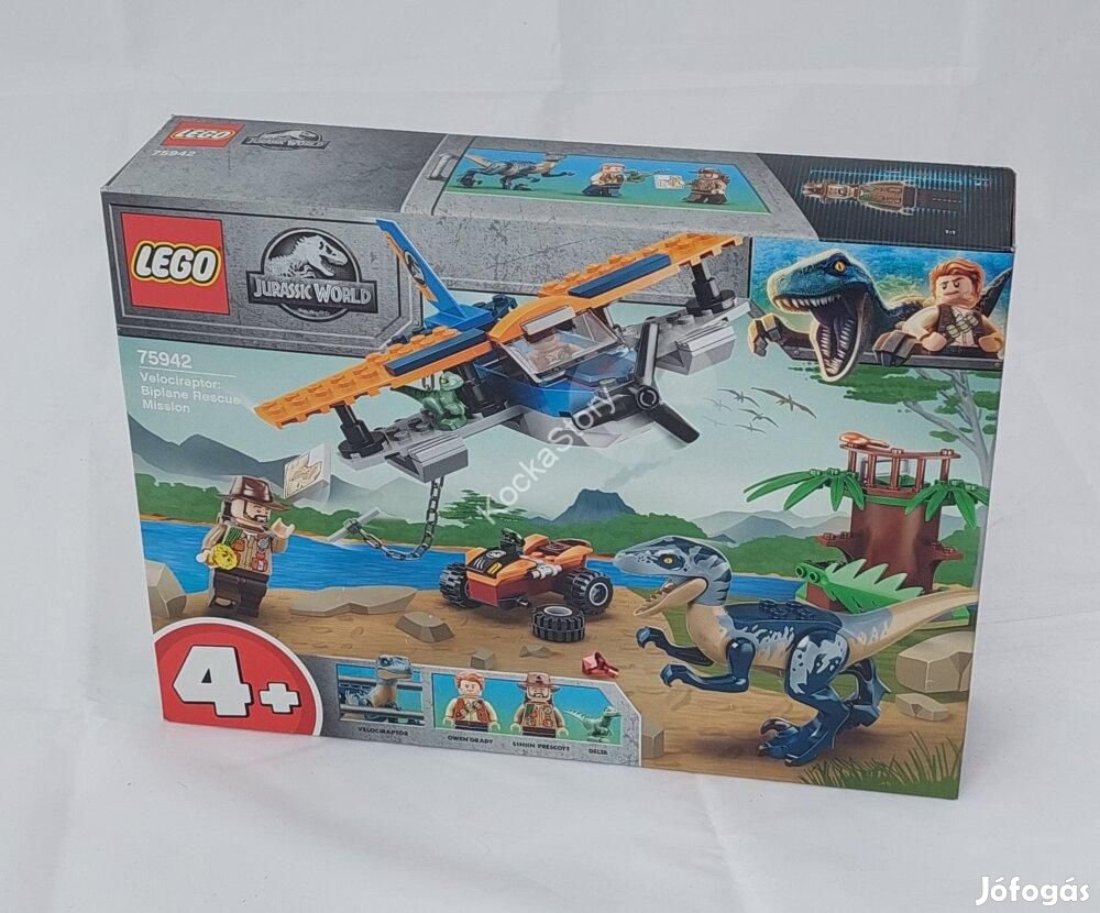 75942 LEGO(R) Jurassic World Velociraptor: Kétfedelű repülőgépes