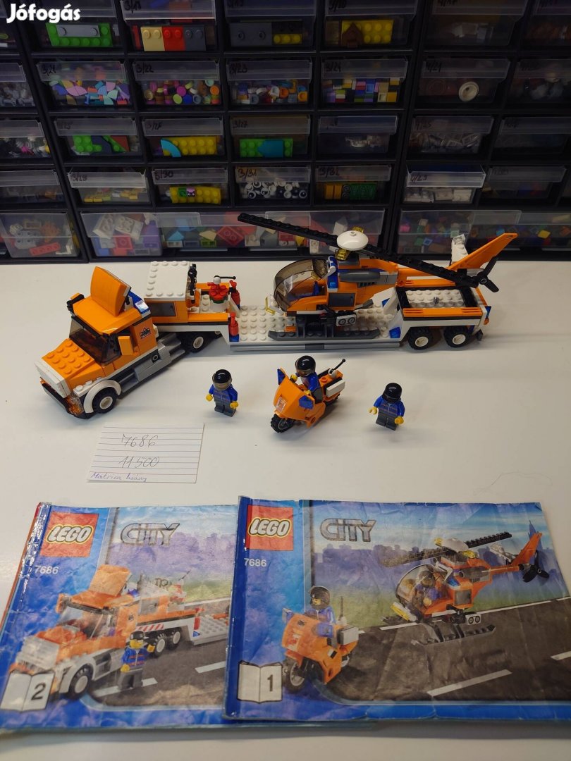 7686 Helikopter szállító Lego city 