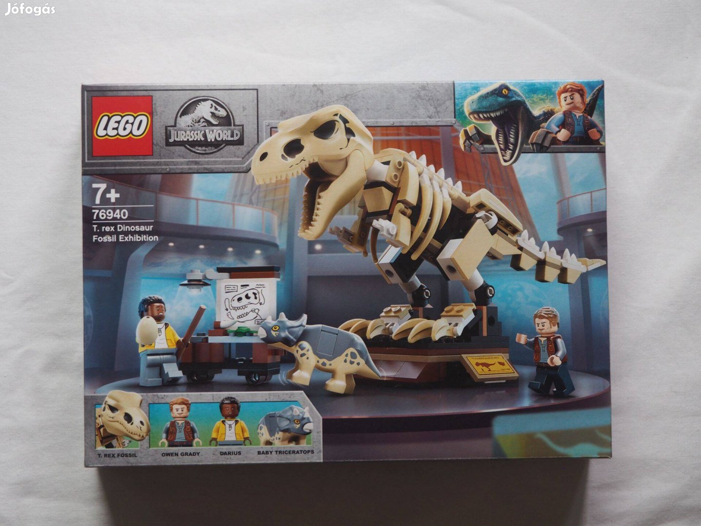 76940 LEGO Jurassic World - T-Rex dinoszaurusz őskövület kiállítás