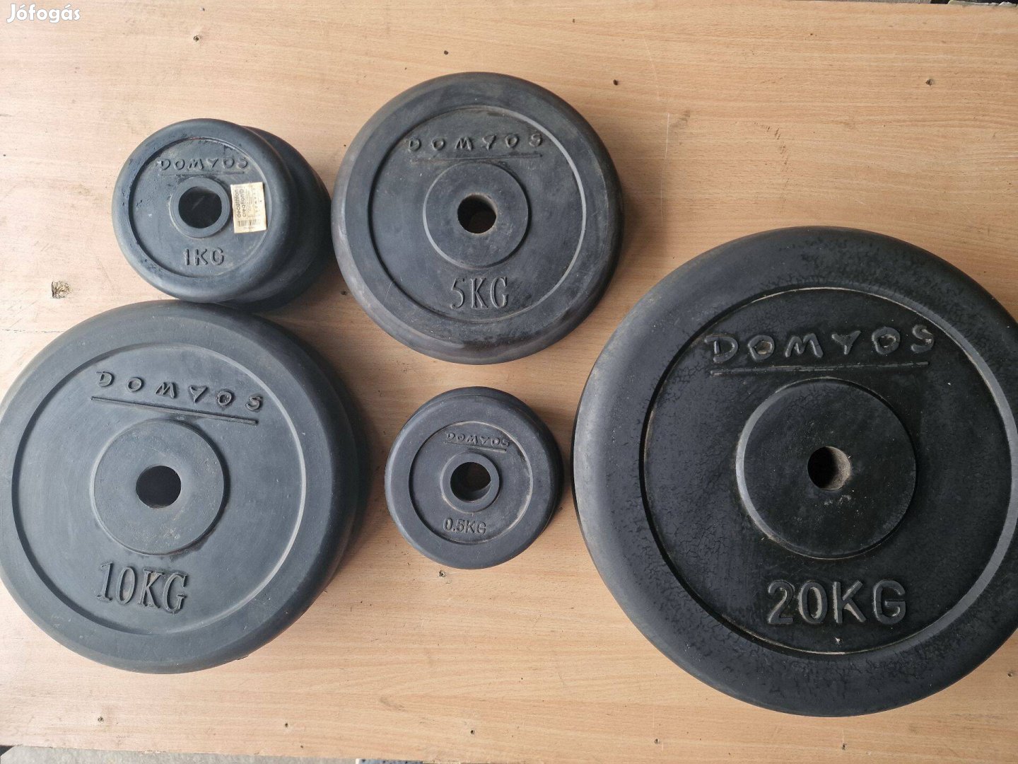 76kg Domyos Gumírozott súlytárcsa készlet