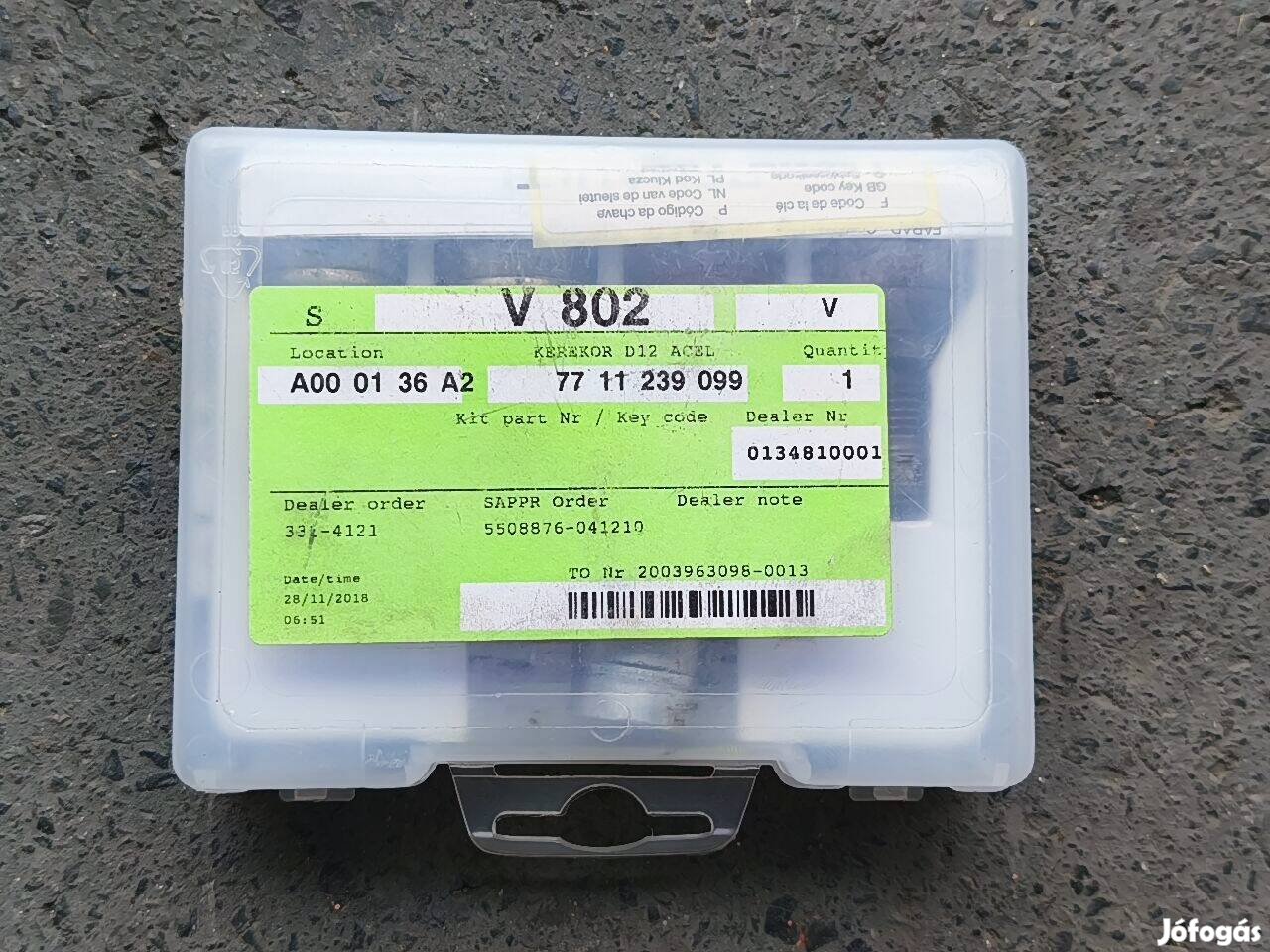 7711239099 Dacia kerékőr gyári 77 11 239 099