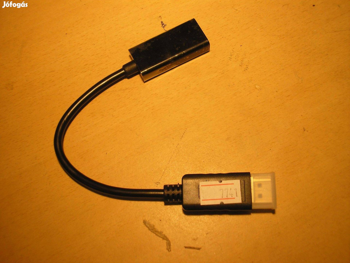 7741 DP Display Port -> HDMI átalakító kábel 20cm