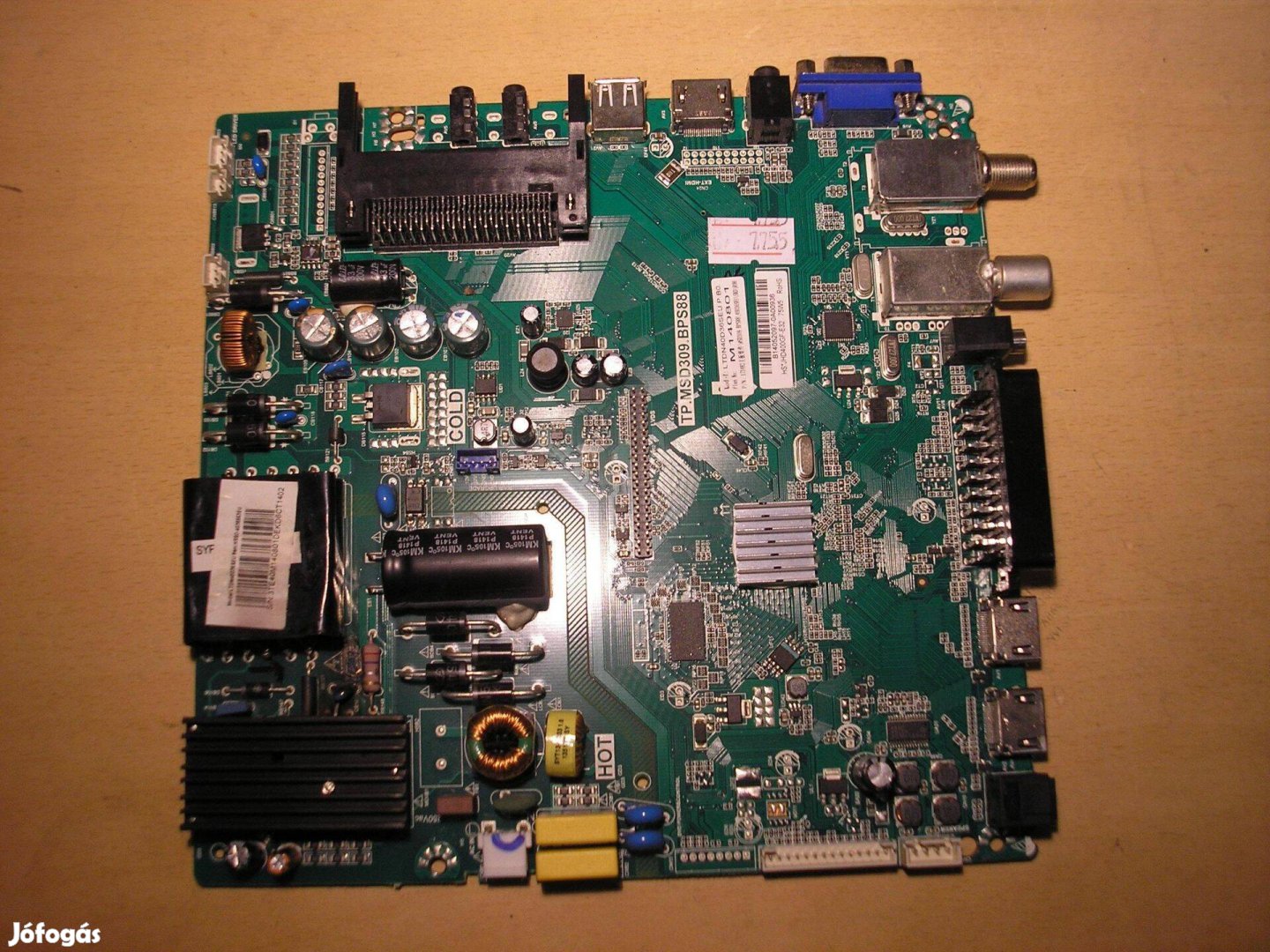 7755 hibás Hisense TP.MSD309.BPS88 mainboard Ltdn40D36SEU