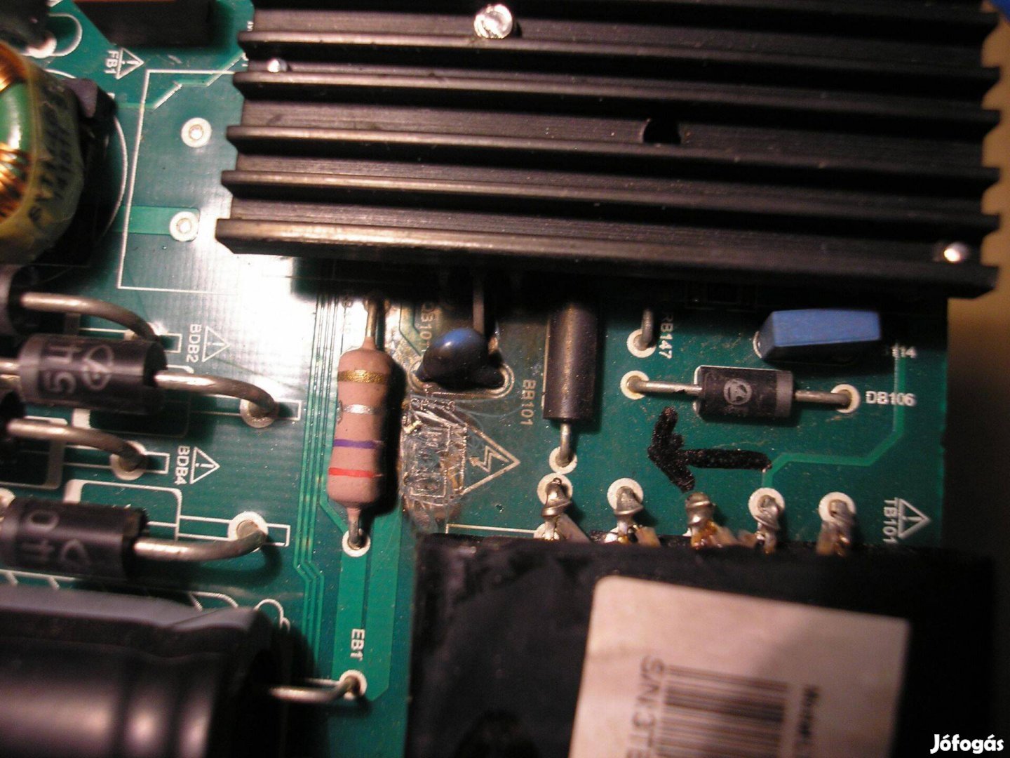 7755 hibás Hisense TP.MSD309.BPS88 mainboard Ltdn40D36SEU