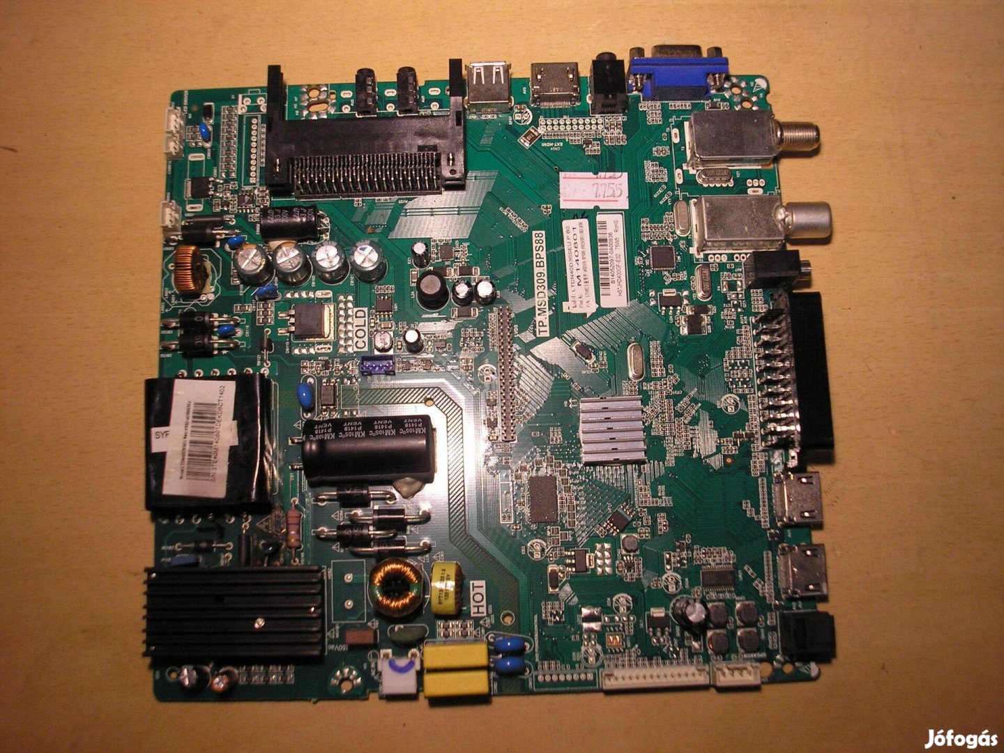 7755 hibás Hisense TP.MSD309.BPS88 mainboard Ltdn40D36SEU