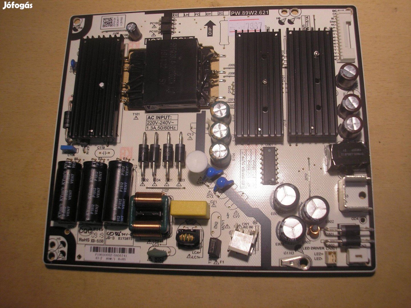 7887 Grundig 43 Vlx 600 tápegység PW.89W2.621